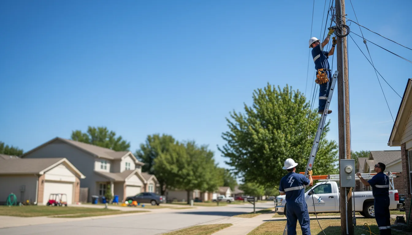 Residential electrician providing installation services in Triplett, MO